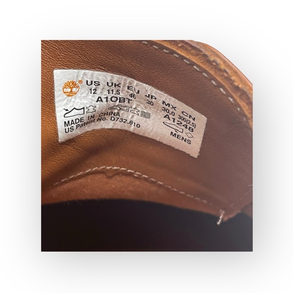 Timberland ✪ Brogue Oxford Wingtip Edgy Leather Lace Up Shoes ✪ Dark Tan Brown - Picture 14 of 16